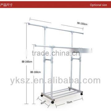 extendable single pole clothes rack