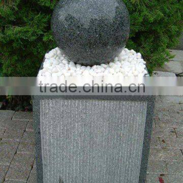 SKY-S003 Garden Stone Decorative Rolling Marbe Granite Ball Water Features Fountain