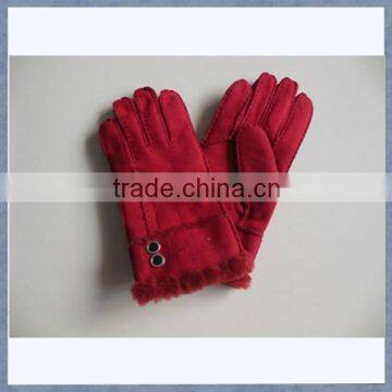 China Factory Custom Sheepskin Wool Fur Gloves, Fur Gloves and Mitten