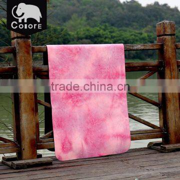 Folding eco friendly travel custom printed natural rubber yoga mat