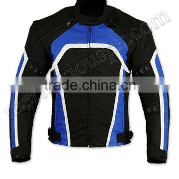 Men Blue Black Cordura Jackets