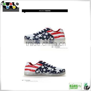 2016 Hottest LED Lighting Sport Shoes Colorful Flash LED Sport Shoes Universal For Boys And Girls photo-3