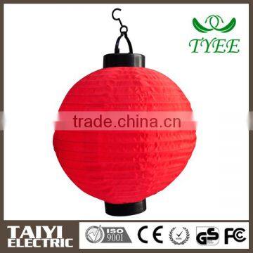 Lantern-shape red led garden light