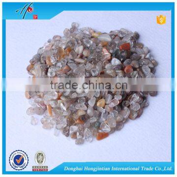 Copper Rutilated Crystal natural precious stone pieces