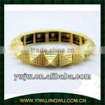 gold bracelets spike bracelets rivet bangles handmade bangle(JW-G1013)