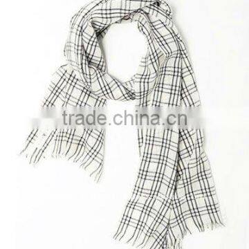 white black checks scarves