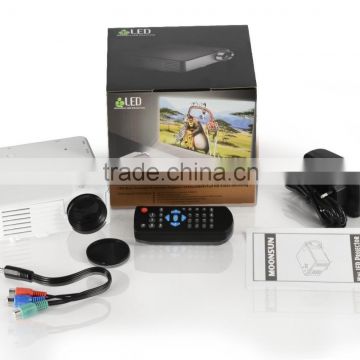 Remote Portable Mini "Cinema Theater, PC Laptop VGA inputNewest & Cheapest HD LED Projector Projector 60