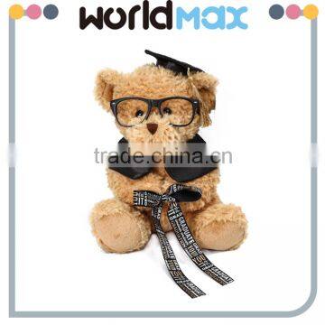 Kid Gift OEM Enterprise Plush Bear With Doctorial Hat Cartoon Toy Doll photo-4