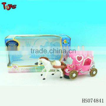 Colorful light battery operated horse car