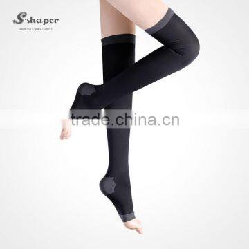 S-SHAPER OEM Women Sleep Thigh High Socks Sleeping Stockings Elastic Compress Leggings Slimming Sex Beauty Legging photo-2