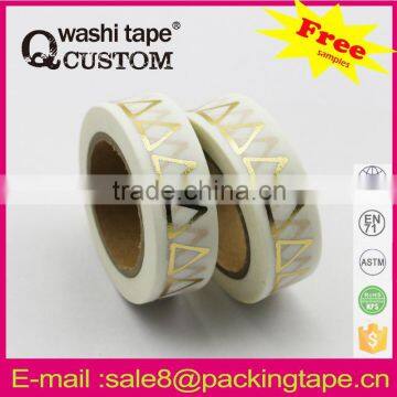 Hot sale printing decorative foil washi tape in any colors