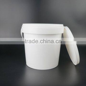 1 Gallon Plastic Pails, Small Round Barrel for Paint With Handles, 1 Gallon Chemical Container photo-3