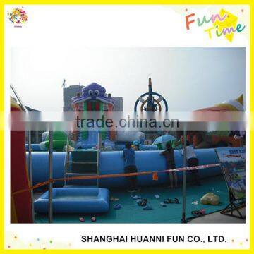 Water park equipments, big inflatable water slides for sale accept customized