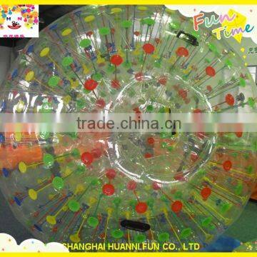 High quality clear 0.8mm PVC/TPU adults bubble soccer, body zorb, soccer zorb ball