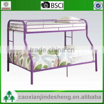 Fashion style adult metal twin over full bunk bed - Purple Finish TF- 09