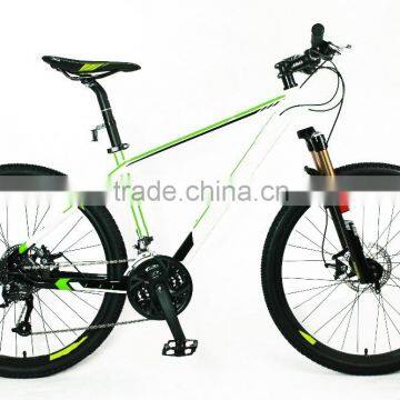 direct mount disc brake alloy mountain bike with customized paint