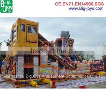 Big new design inflatable bouncy castle with slide for sale