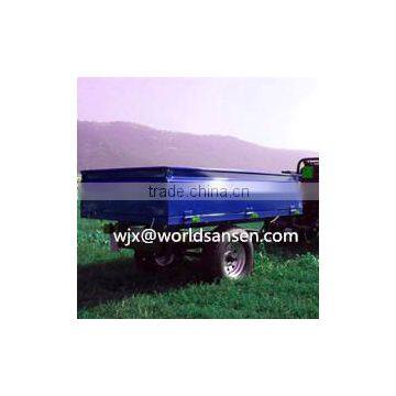 1.0T farm tractor tipper Dump Trailer with hydraulic, 20x10-8" wheels tandem axle farm trailer
