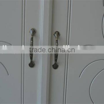 French Style Modern Bedroom Furniture Oak Wood Wardrobe With Two Door photo-4