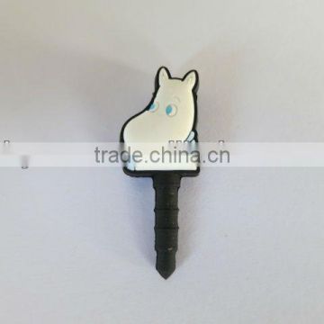 lovely catoon soft pvc earphone jack