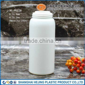 200ml wide mouth PE plastic liquor bottles