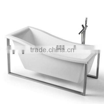 unique design bathtub,spa tub with stainless steel