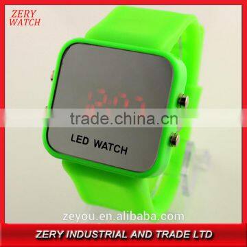 Silicone Led digital kids watch with chinese movement.