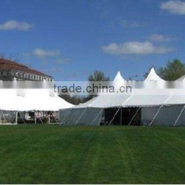 Chinese aluminum round tent poles with white PVC wall