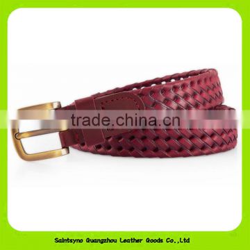 16255 Wide ladies fashion fancy leather belts/thin fine leather belt for woman