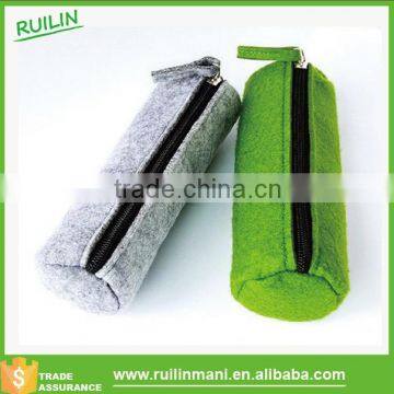 Latest high quality small blank felt zipper pen bag