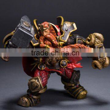 World of Warcraft realistic action figures DC6 WOW Dwarf warrior figures toys /oem welcome