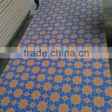 4.0mm 6.0mm Flower Colour Polyester Plywood,Arab Style Paper Overlay Plywood