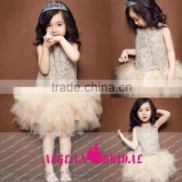 K130 New Arrival Sleeveless Knee Length Beautiful Flower Girl Dresses