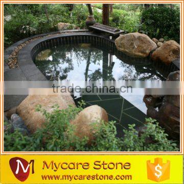Natural Dark Grey Basalt Stone Swimming Cooping Tile photo-4