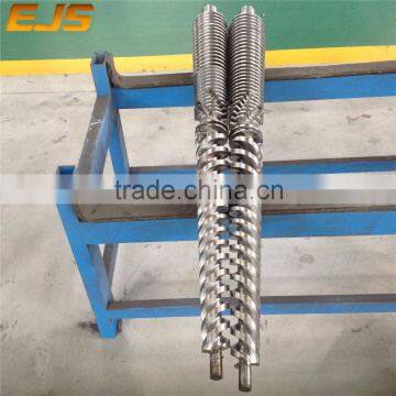 Stainless Steel Conical Twin extruder Screw Barrel