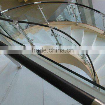 White minicrystal stone stair