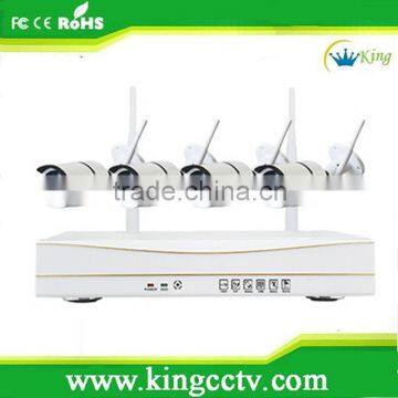 4ch Wireless security camera system 720p wireless nvr kit