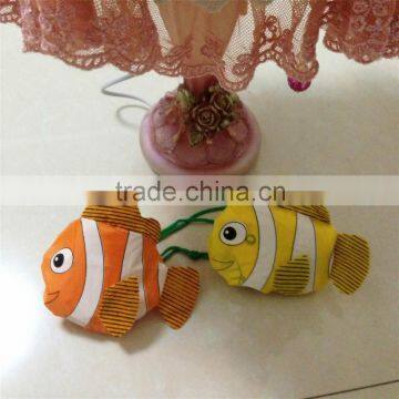 goldfish shape foldable shopping bag,printed folding shopping bag