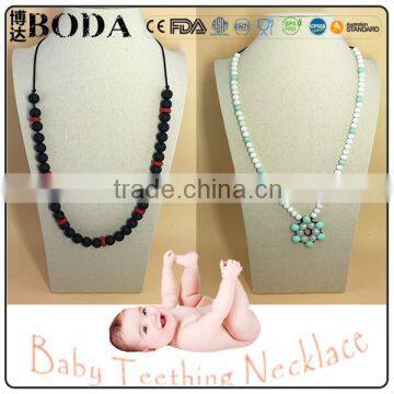Personalized Teething Amber Silicone Necklace photo-5
