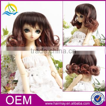 Wholesale cheap fashion cute girls doll wig new design wig for doll