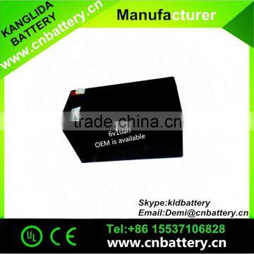 Valve regulated lead acid battery 6v10ah