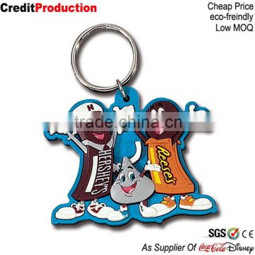 Custom Design Shaped 3D Soft Plastic Rubber PVC Keychain