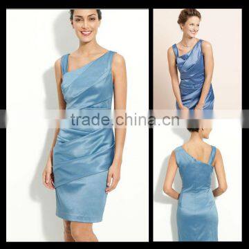 Mo1001 Taffeta Sleeveless Knee Length Mother Of The Bride Dress 2014