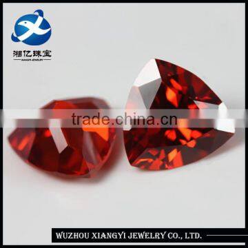 Loose CZ Stones for Clothes Decoration,Bright Machine Cut Orange Industrial Synthetic Chinese Precious Stones