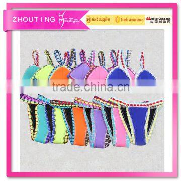 BSC025 Pretty mature women sexy triangle swimwear bikini