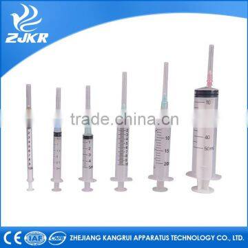 High quality animal therapy disposable syringe with needle 10ml