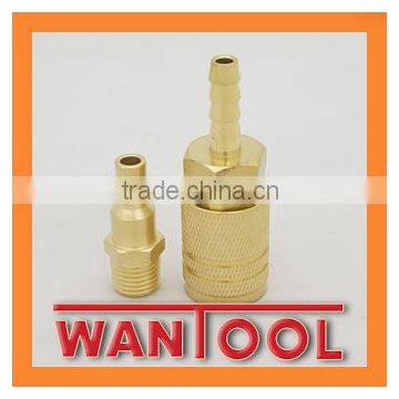 taizhou 1/4body USA INDUSTRIAL TYPE (MILTON)2 pcs brass HOSE coupler/adapter fit for pneumatic part