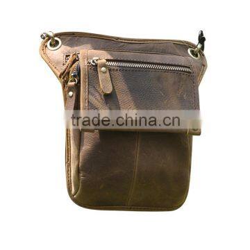 Boshiho Personalized Sports Brown Leather Bag