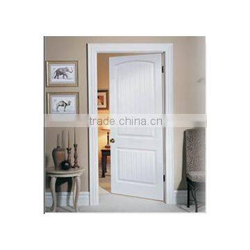 pure white composite wooden door flat carving
