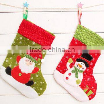 Hot sale christmas stockings socks, christmas decoration, lovely decorative stocking socks